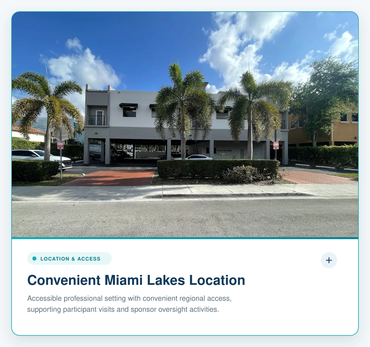 Wellness Clinical Research Miami Lakes location