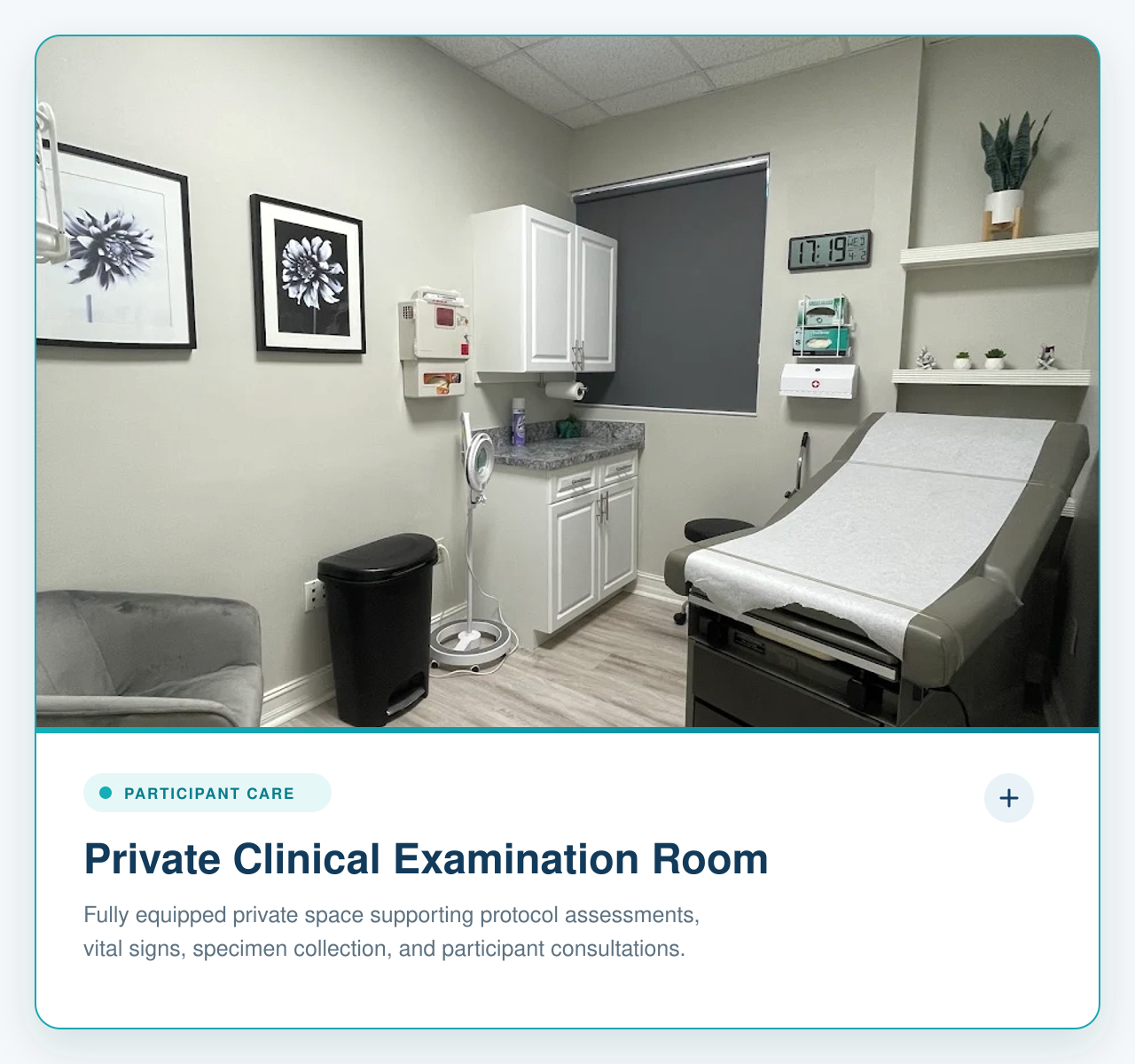 Sala privada de examen clínico en el centro de Miami Lakes